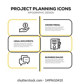 PROJECT PLANNING AND ILLUSTRATION ICON CONCEPT