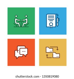 PROJECT PLANNING LINE ICON SET