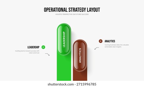 Cartera del proyecto Diseño de presentación de diagrama de dos opciones. Introducción del inversor Diseño de presentación de diapositivas de infografía de 2 elementos. Ilustración vectorial de Plantilla de diapositivas de revisión de Profesional.