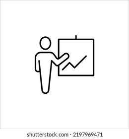 Project Presentation Symbol Icon Vector Design Illustration