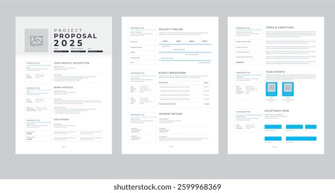 Project Proposal Design Template layout design concept	