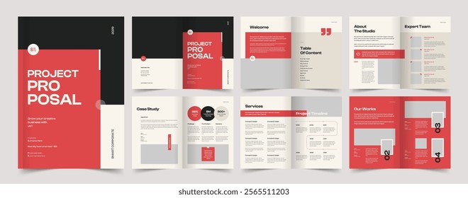 Project Proposal Layout, Business Proposal Design, Proposal Template