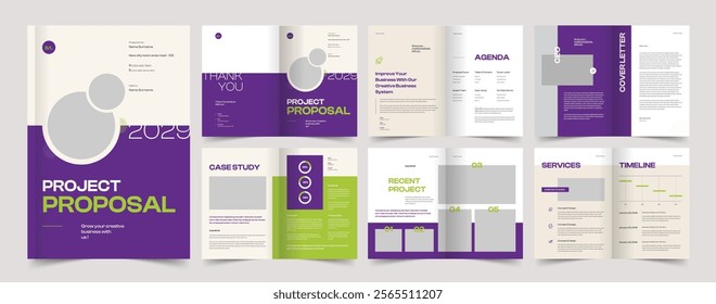 Project Proposal Layout, Business Proposal Design, Proposal Template