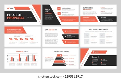 Project Proposal presentation design. Business presentation design