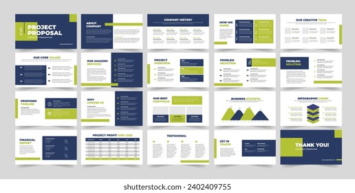 Project Proposal Presentation template and Business Proposal Slide Design