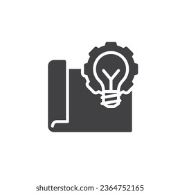 Project prototyping vector icon. filled flat sign for mobile concept and web design. Creative management glyph icon. Symbol, logo illustration. Vector graphics