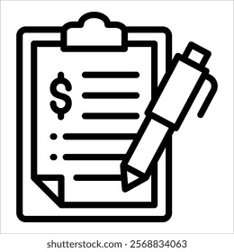 Project Report Icon Element For Design