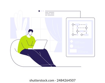 Projektanforderungen abstrakte Konzept-Vektorillustration. Business-Analyst, der Projektanforderungen erstellt, IT-Unternehmen, Strategieentwicklungsprozess, Implementierungsingenieur abstrakte Metapher.