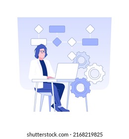 Project Requirements Isolated Concept Vector Illustration. Business Analyst Creating Project Requirements, IT Company, Strategy Development Process, Implementation Engineer Vector Concept.