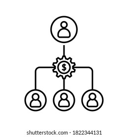 project revenue icon. Agile process icon. Gear, arrow, circle, cycle. Agile development concept. Vector illustration can be used for topics like update, technology. vector illustration 