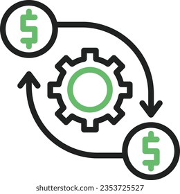 Project Revenue Icon image. Suitable for mobile application.