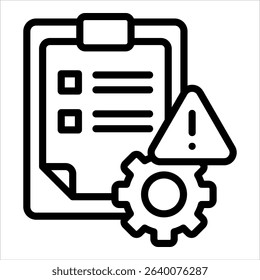 Project Risk Icon Element For Design