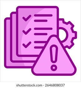 Project Risk Icon Element For Design