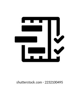 Icono de planificación de proyectos (ilustración vectorial)