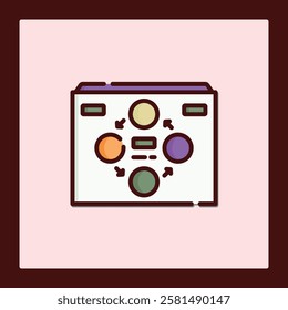 Project Scheme Icon: Converted Colorful Design