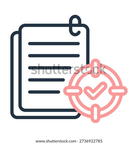 Project Scope Icon Line Color Design Vector Illustration
