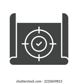 Project Scope Icon Vector Image. Can Also Be Used For Project Management. Suitable For Mobile Apps, Web Apps And Print Media.