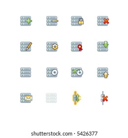 iconos de servidores de proyectos