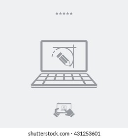 Project sketch concept icon