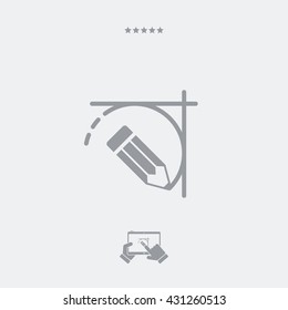 Project sketch concept icon