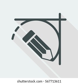 Project sketch - Vector flat icon