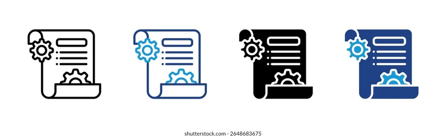 Project Specification Icon Element For Design