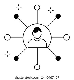 Project Stakeholder Icon Illustration. Engaged Project Stakeholders Concept. Visual representation highlighting the importance of engaged stakeholders in successful project outcomes.