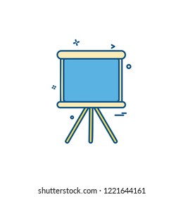 project stande chart paper icon vector desige