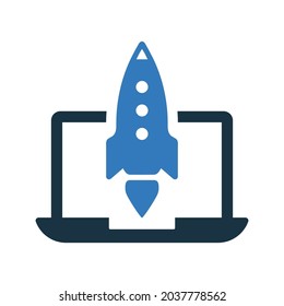 Project, startup icon. Simple editable vector design isolated on a white background.
