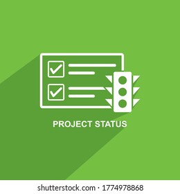 Project Status Icon, Business Icon Vector