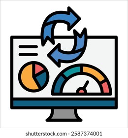 Project Status Icon Element For Design