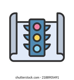 Project Status Icon Vector Image. Can Also Be Used For Project Management. Suitable For Mobile Apps, Web Apps And Print Media.