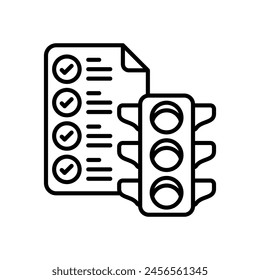 Project Status icon in vector. Logotype
