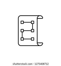 project, strategy icon. Simple outline vector of Web Design Development  set icons for UI and UX, website or mobile application