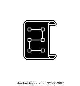 project, strategy icon. Simple outline vector of Web Design Development  set icons for UI and UX, website or mobile application on white background