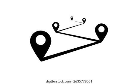project symbol, black isolated silhouette