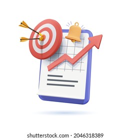 Project task management and effective time planning tools. Project development icon. 3d vector illustration. Work organizer, daily plan. Project manager tool, business, productivity online platform - Shutterstock ID 2046318389