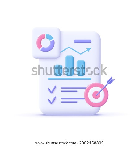 Project task management and effective time planning tools. Project development icon. 3d vector illustration.