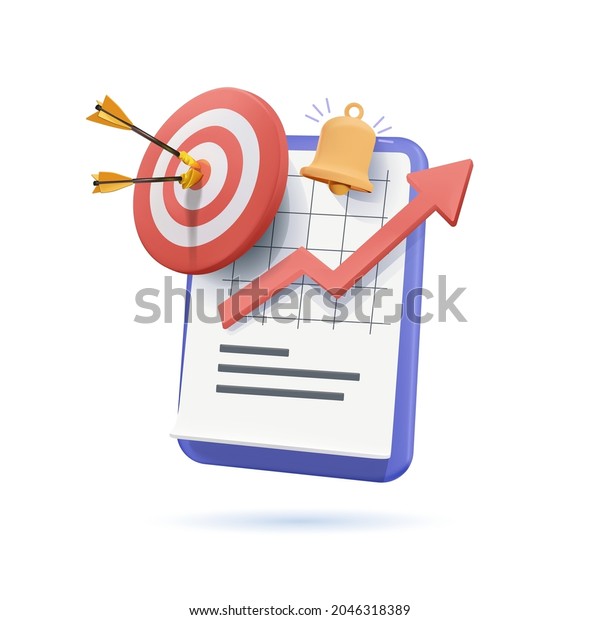 Project task management and effective time\
planning tools. Project development icon. 3d vector illustration.\
Work organizer, daily plan. Project manager tool, business,\
productivity online\
platform