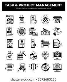 Project and Task Management Icons. Streamline your workflow