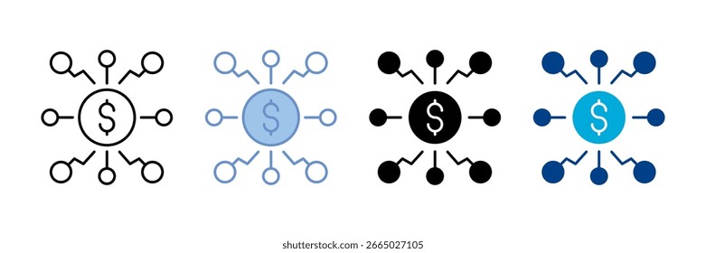 Conjunto de Ícones da Equipe do Projeto de Coleção de Vários Estilos