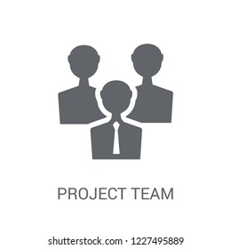 project team icon. Trendy project team logo concept on white background from General collection. Suitable for use on web apps, mobile apps and print media.