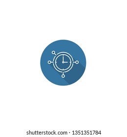 project or team management icon vector design isolated 