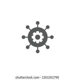 project or team management icon vector design isolated 