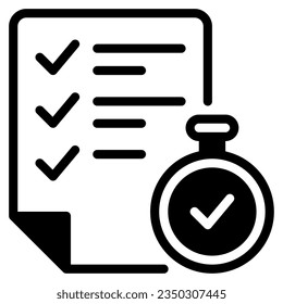 Project Time line icon can be used for uiux, etc