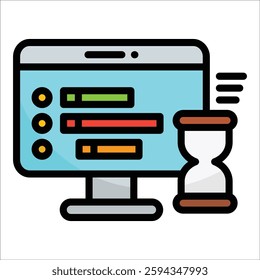 Project Timeline Icon Element For Design