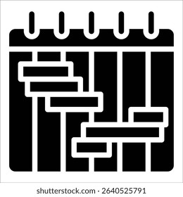 Project Timeline Icon Element For Design
