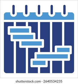 Project Timeline Icon Element For Design