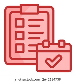 Project Timeline Icon Element For Design