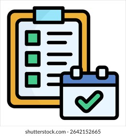 Project Timeline Icon Element For Design